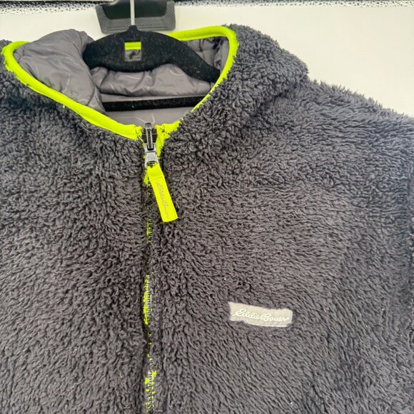Eddie Bauer Deer Harbor Reversible Hooded Midweight Jacket boys size medium 10 - Picture 10 of 11
